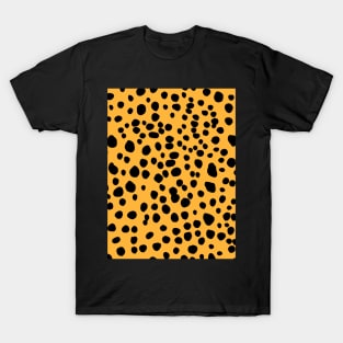 Dalmatian Print on Mustard Yellow T-Shirt